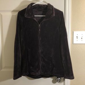 Dark purple zip up jacket